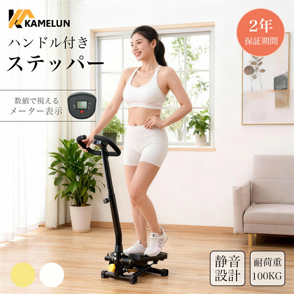 ステッパー ハンドル付き ダイエット 静音 ツイスト 健康ステッパー 高齢者 人気ランキング 足踏みステッパー フィットネス 器具 足 筋トレ トレーニング 運動器具 室内 家庭用 ウオーキングマシン おすすめ ながら運動 有酸素運動 プレゼント 【二年保証】