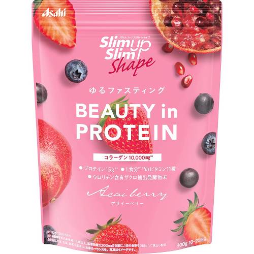 スリムアップスリムシェイプ BEAUTY in PROTEIN アサイーベリー 300g【プロテイン】【コラーゲン】【ダイエット】【アサヒグループ食品】 スリムアップスリムシェイプ BEAUTY in PROTEIN アサイーベリー 300g【プロテイン】【コラーゲン】【ダイエット】【アサヒグループ食品】