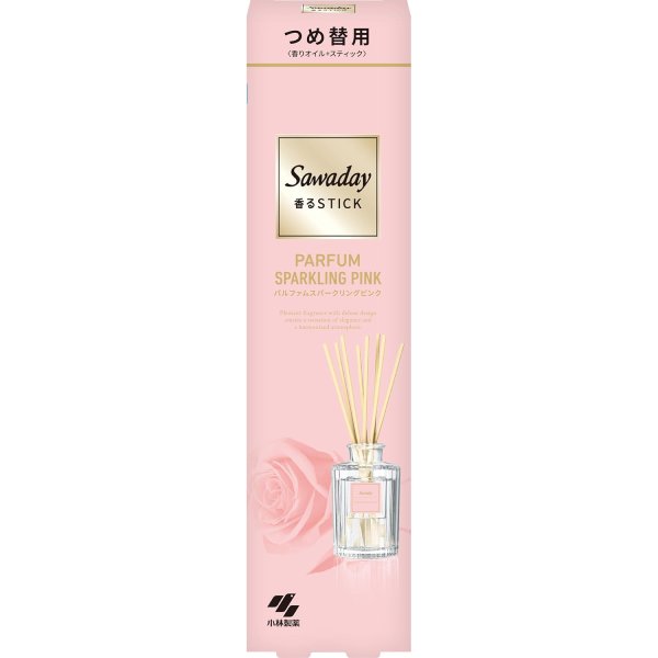【小林製薬】Sawaday 香るStickパルファムスパーリング ピンク つめ替用 70ml【芳香剤】【サワデー】