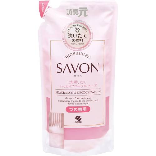 樂天商城 - 【小林製薬】消臭元 SAVON 洗濯したてふんわりフローラルソープ つめ替用 400ml【室内】【トイレ】【消臭元】【マルチ消臭】