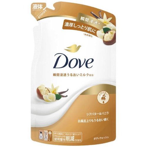 ダヴ ボディソープ シアバター＆バニラ ボディウォッシュつめかえ　330g【ボディソープ】【Dove】【ダヴ】【ユニリーバ】