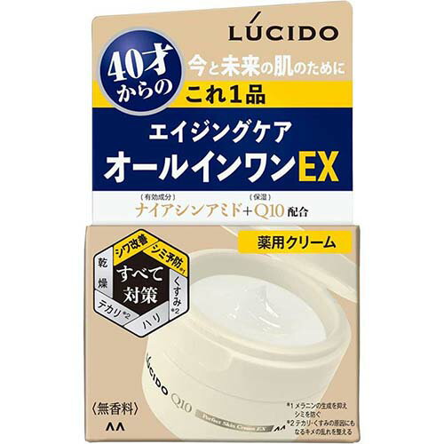 【マンダム】ルシード 薬用パーフェクトスキンクリームEX　90g【クリーム】【エイジングケア】【男性