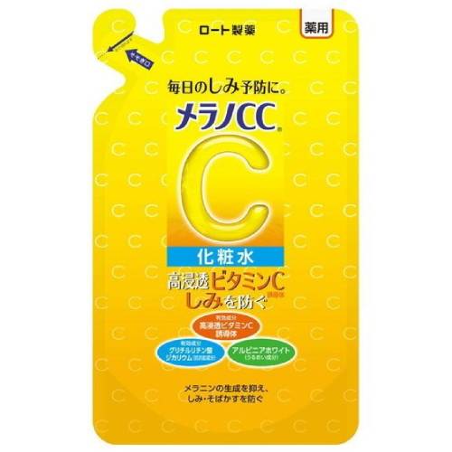 【メール便対応】【代引き不可】【同梱不可】【送料無料】【ロート製薬】メラノCC 薬用 しみ対策美白化粧水つめかえ用　170ml【化粧水..