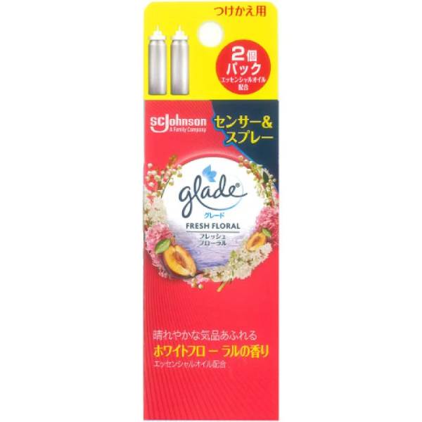 グレード 消臭センサー＆スプレー フレッシュフローラルの香りつけかえ用　18ml×2本【Glade】【消臭】【芳香剤】【お部屋】【トイレ】【センサー】