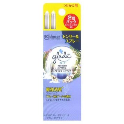 グレード 消臭センサー＆スプレー リフレッシュスプリングの香りつけかえ用　18ml×2本【Glade】【消臭】【芳香剤】【お部屋】【トイレ】【センサー】
