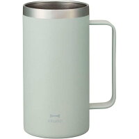 BRUNO 取っ手つきステンレスタンブラー ジョッキ BHK295-GR【グリーン】【タンブラー】【BHK295】【ステンレス】容量500ml 真空二重構造 キャンプ アウトドア 缶 ペットボトル 保温 保冷