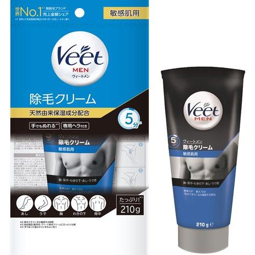 ヴィート ヴィートメン 除毛クリーム 敏感肌用　210g【医薬部外品】【除毛】【veet】