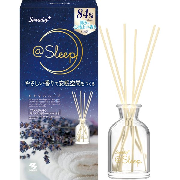 樂天商城 - サワデー +＠Sleep 香るスティック おやすみハーブ本体　70ml【アロマスティック】【寝室】【安眠空間】【サワデー】【小林製薬】
