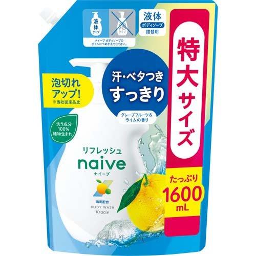商品特徴 ■洗う成分100％植物生まれ。 ■サッパリクリア処方（石けん洗浄成分＋アミノ酸系洗浄成分*1）。 ■石けん洗浄成分：サッパリ気持ちよく洗いあげます。 ■アミノ酸系洗浄成分：やさしい泡で洗います。 ■着色料・鉱物油・シリコン・パラベン・アルコール*2不使用。 ■アレルギーテスト※済み。 ■お子様のデリケートな肌もやさしく洗いあげます。 ■皮脂吸着成分「海泥（海シルト）」配合。発汗後の汗やベタつきをサッパリと洗い流します。 ■グレープフルーツ＆ライムの香り：気になるニオイを洗い流し、心地よい香りが続きます *1 桃の葉エキス・アロエエキス配合：ラウロイルメチルアラニンNa、リフレッシュ：ラウロイルサルコシンTEA *2 エタノール ※ アレルギーテスト済み：全ての方にアレルギーが起こらないというわけではありません。 ※商品リニューアル等によりパッケージ及び容量等は変更となる場合があります。ご了承ください。 ご使用方法 ・お湯を含ませたタオル・スポンジ等に適量をつけ、軽くあわ立ててお使いください。 成分 水、ラウリン酸、ミリスチン酸、パルミチン酸、水酸化K、グリセリン、コカミドMEA、コカミドメチルMEA、ジステアリン酸グリコール、ラウレス硫酸Na、ラウロイルサルコシンTEA、パーム核脂肪酸アミドプロピルベタイン、ステアリン酸、海シルト、サピンヅストリホリアツス果実エキス、オリーブ果実油、ホホバ種子油、グリコシルトレハロース、アセチルグルコサミン、塩化Na、ヒドロキシプロピルメチルセルロース、塩化K、DPG、ポリクオタニウム-7、クエン酸Na、加水分解水添デンプン、EDTA-2Na、香料 ご注意 ・お肌に合わないとき、また傷、湿疹等、異常のあるときは使用しないでください。 ・使用中、赤み、はれ、かゆみ、刺激等の異常が現れた場合は、使用を中止し、皮ふ科専門医等へご相談ください。そのまま使用を続けますと症状が悪化することがあります。 ・目に入ったときは、すぐに洗い流してください。 ・乳幼児の手の届かないところにおいてください。 内容量 1600ml 広告文責 株式会社　マッシュ　06-6971-0190 メーカー クラシエホームプロダクツ販売株式会社 105-8310 東京都港区東新橋1丁目6番2号 お客様相談室 03-5446-3210 受付時間：9：00〜17：00(土・日・祝日、各窓口休業日を除く) 区分 日本製・日用品　