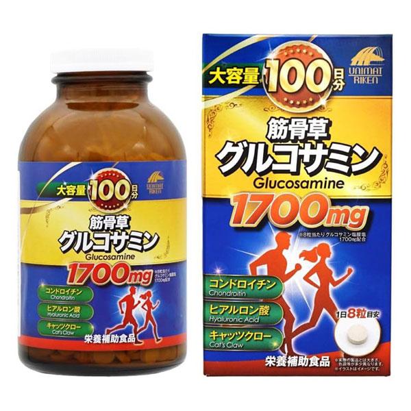 樂天商城 - ユニマットリケン 筋骨草グルコサミン1700mg 大容量100日分(800粒)【グルコサミン】