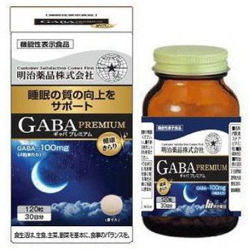 商品特徴 睡眠の質の向上をサポート ■届出番号 E513 ■機能性関与成分 GABA ■届出表示 本品にはGABAが含まれます。 GABAには睡眠の質（眠りの深さ、すっきりとした目覚め）の改善に役立つ機能があることが報告されています。 ※商品リニューアル等によりパッケージ及び容量等は変更となる場合があります。ご了承ください。 お召し上がり方 ■1日摂取目安量 4粒が目安 ■摂取方法 就寝前に水などでお召し上がりください。 ■摂取上の注意 本品は、多量摂取により疾病が治癒したり、より健康が増進するものではありません。 1日摂取目安量をお守りください。 アレルギーのある方は原材料を確認してください。 子供の手の届かない所に保管してください。 開栓後は栓をしっかり閉めて早めにお召し上がりください。 高圧薬を使用されている方は、使用前に医師、薬剤師に相談してください。 原材料名 GABA（国内製造）、コーンスターチ　/　セルロース、グリシン、ステアリン酸Ca、微粒酸化ケイ素、L−テアニン、ビタミンB6 栄養成分 1日目安量(4粒1,320mg当たり） エネルギー 5.0kcal たんぱく質 0.25g 脂質 0.03g 炭水化物 0.92g 食塩相当量 0.018g ■機能性関与成分 GABA 100mg ■主要成分表示 グリシン 100mg L-テアニン 10mg ご注意 本品は、多量摂取により疾病が治癒したり、より健康が増進するものではありません。 1日摂取目安量をお守りください。 アレルギーのある方は原材料を確認してください。 子供の手の届かない所に保管してください。 開栓後は栓をしっかり閉めて早めにお召し上がりください。 降圧薬を使用されている方は、使用前に医師、薬剤師に相談してください。 内容量 120粒 広告文責 株式会社　マッシュ　06-6971-0190 メーカー 明治薬品 区分 日本製・健康食品