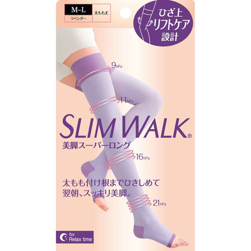 樂天商城 - スリムウォーク 美脚スーパーロング M-L　1足【スリムウォーク】【SLIM　WALK】【着圧 靴下】【ピップ】