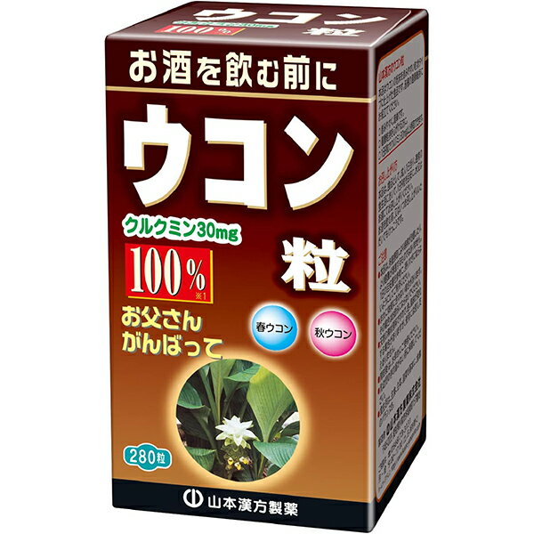 【山本漢方】ウコン粒100% 280粒【ウコン】【クルクミン】