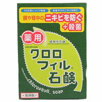 【黒龍堂】クロロフィル石鹸 復刻版　85g【洗顔石鹸】【クロロフィル】