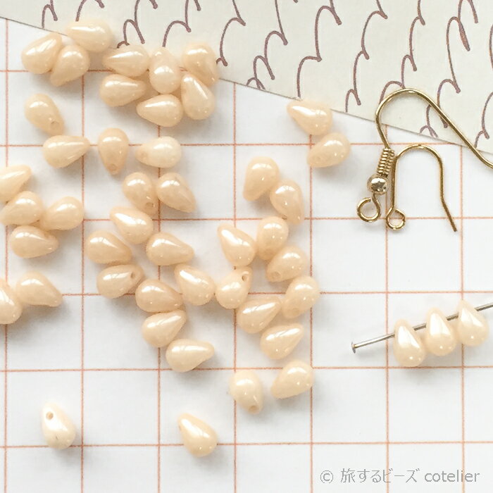 チェコビーズ 【4x6mm 48