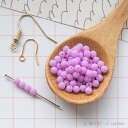 チェコビーズ 【3mm 50個】 マゼンタ ピンク 艶消し マット ラウンド ボール ガラス ビーズ 輸入ビーズ Rd3-009