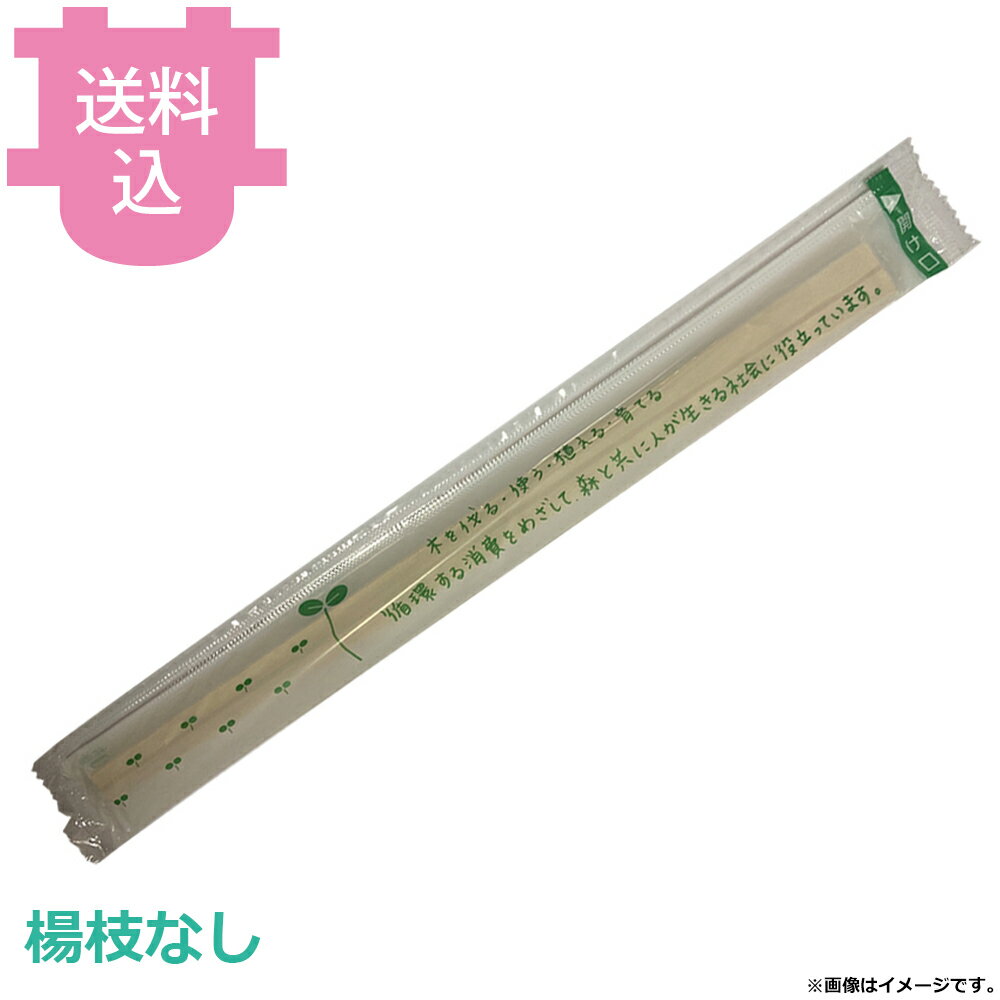 ビーワイピー 割り箸 マオ 元禄 8寸 OPP完封楊枝無 4000膳（100膳×40袋） 【送料込・代引不可】