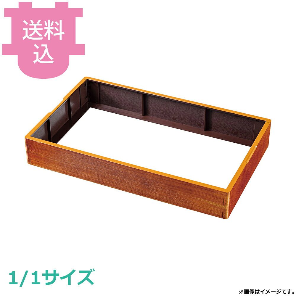 TKG 和風ビュッフェ用 枠 耐熱ABS 1/1 ライトチーク 【送料込・代引不可】