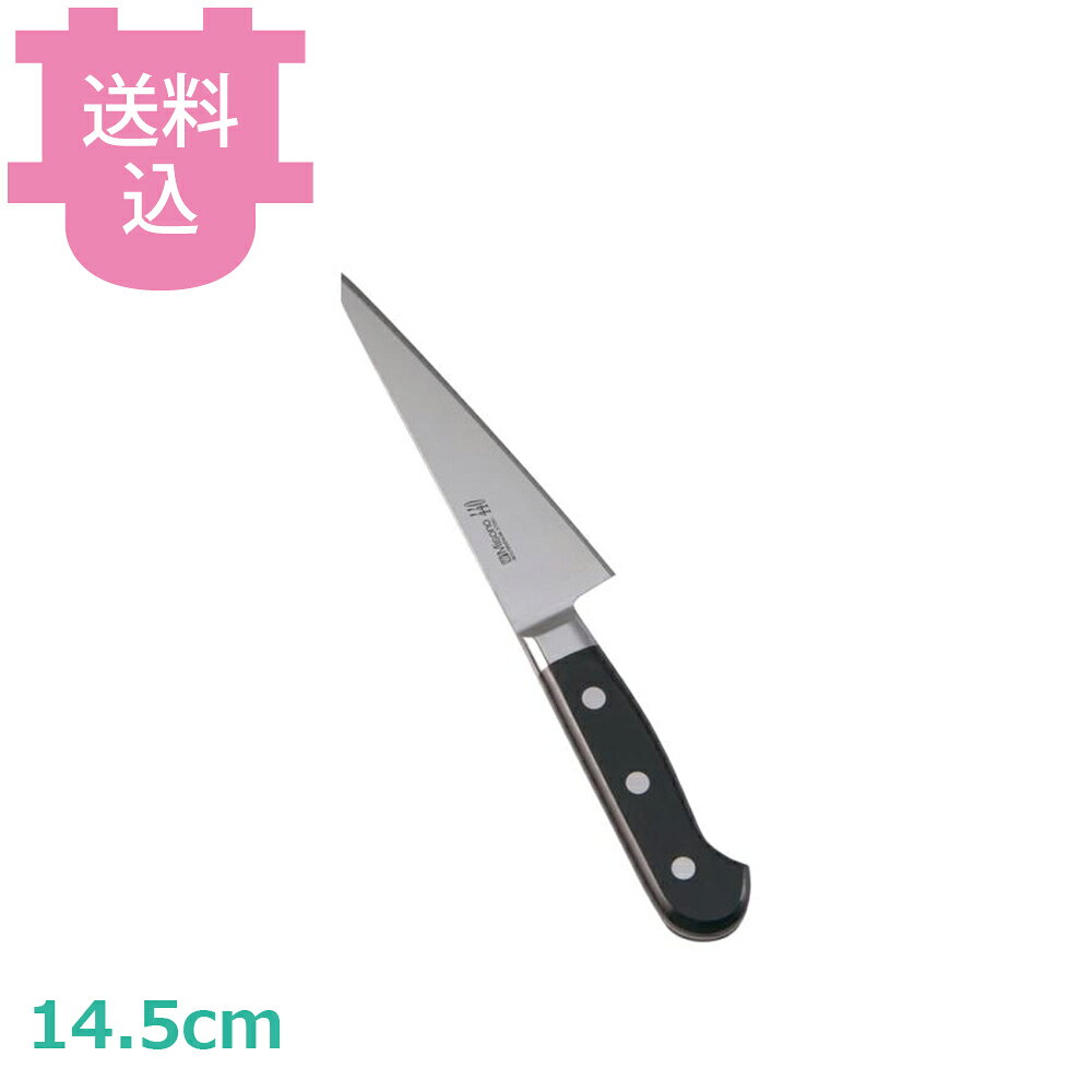 出荷日 7営業日以内に出荷予定（※取寄せ品）急な廃番・欠品はメールでご連絡いたします。●一般によく使われている従来の13クロムステンレスより錆びにくく、より粘り強い16クロムステンレス鋼を使用しています。●プロのフォルムとプロの切れ味の、より錆びにくく、しかも研げる高品質のプロ用包丁の秀作です。●サブゼロ処理という、焼き入れ後に-70℃以下に冷却する特別な処理により、高い硬度と靭性を与え、切れ味を一段と高めています。●ハンドルは木の肌ざわりを感じさせてくれる強化木で、水に強く変質しにくい特性を持っています。●冷凍ものをよく解凍せずに切ると、大きく刃欠けする原因になります。※モニターの発色によっては実際の色味と異なる場合がございます。【cotocamado 湖都かまど ことかまど コトカマド 料理道具 包丁・ナイフ・砥石 ミソノ ミソノ刃物 841 4960316841017 1-0313-0601 9-0313-0601 8-0301-0601 AMS18 AMS-18 841 No841 440シリーズ 骨スキ包丁 角型 鳥魚庖丁 サバキ 14.5cm 145ミリ プロ用 業務用 肉解体 飲食店 厨房 仕込み 錆に強い 16クロム 切れ味 骨離れ 調理担当】