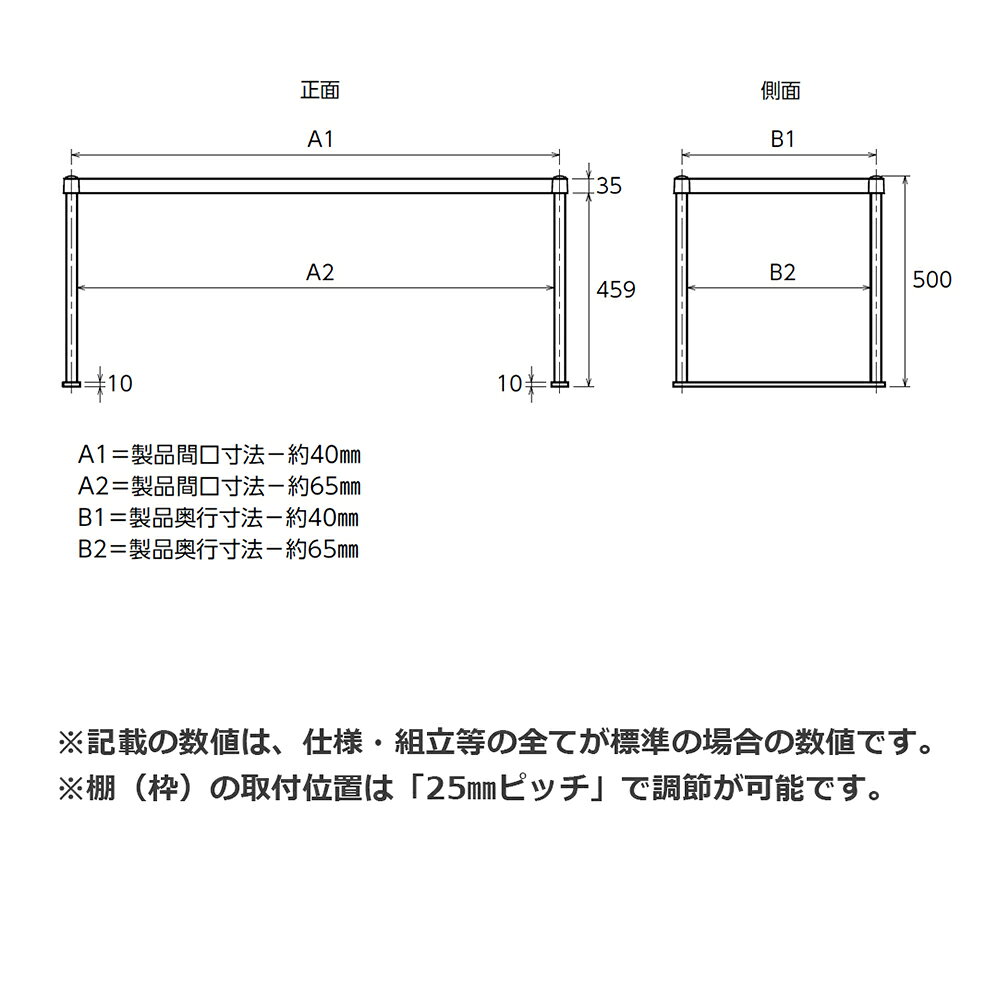 シンコー 上棚 U1-9030-500 ベタ棚1段 900×300×500 【送料込・代引不可】