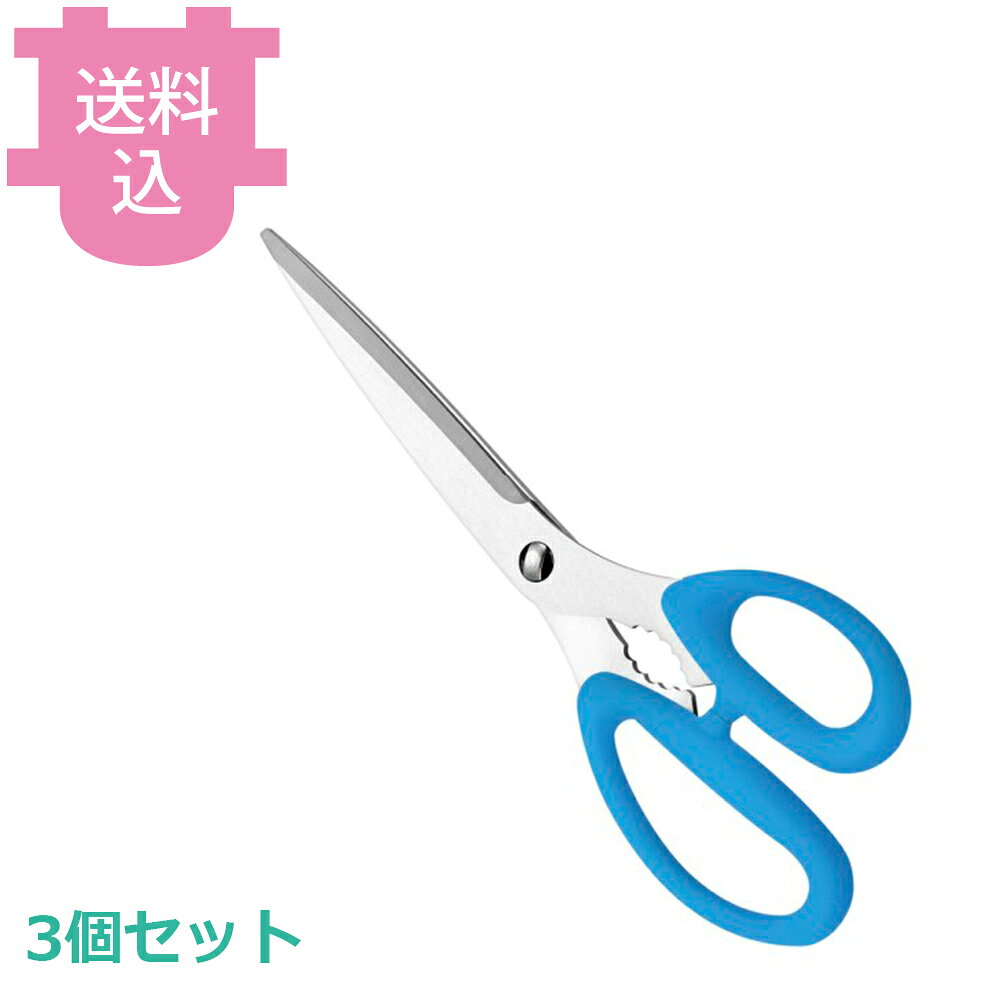 プログレード焼肉ハサミ 分解式 青 3個セット 【送料込・代引不可】