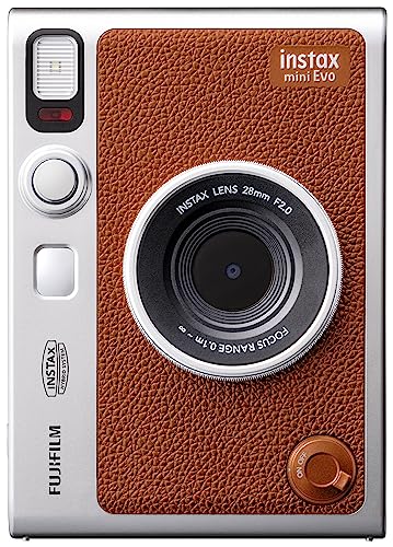 富士フイルム(FUJIFILM) チェキ Evo ハイブリッドインスタントカメラ カメラ デジタルカメラ instax mini Evo ブラウン
