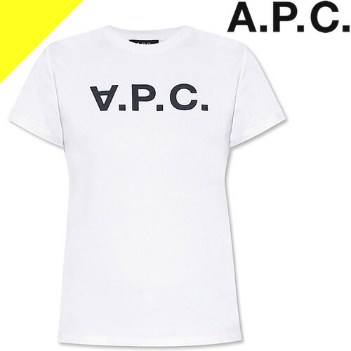 アーペーセー Tシャツ レディース 半袖 ロゴ クルーネック 丸首 コットン 綿100% シンプル 