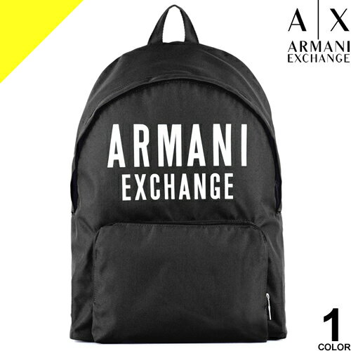 アルマーニ エクスチェンジ バッグ リュック バックパック メンズ ロゴ 通勤 通学 ブランド プレゼント 黒 ブラック ARMANI EXCHANGE BACKPACK 952199 9A124のサムネイル