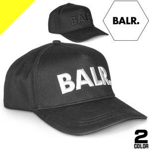 ボーラー キャップ ベースボールキャップ 帽子 メンズ ロゴ 刺繍 ブランド 大きいサイズ 大きめ 大きい カジュアル おしゃれ 黒 ブラック BALR CLASSIC COTTON CAP B10015