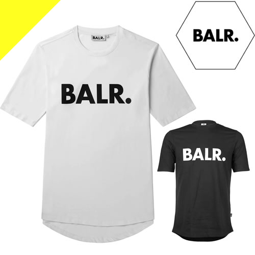 ボーラー Tシャツ メンズ 半袖 ロゴ クルーネック 丸首 ブランド 大きいサイズ 白 黒 ホワイト ブラック BALR. BRAND STRAIGHT T-SHIRT B10001 [ネコポス発送]のサムネイル