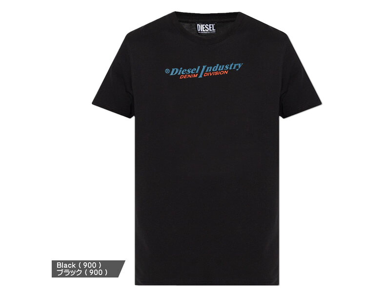 ディーゼル Tシャツ 半袖 クルーネック 丸首 メンズ ロゴ プリント コットン おし...