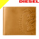 ディーゼル 財布 二つ折り財布 メンズ ブランド 革 本革 薄い ゴールデンブラウン DIESEL HIGH PROFILEE HIRESH S X04763 PR160