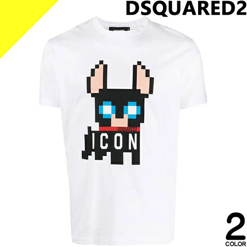 ディースクエアード Tシャツ メンズ 半袖 チロドッグ アイコン クルーネック 丸首 ブランド 綿1