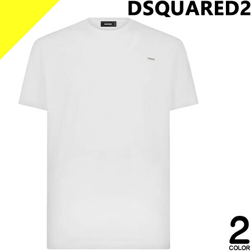 ディースクエアード Tシャツ メンズ 半袖 クール フィット クルーネック 丸首 ロゴ コットン 綿