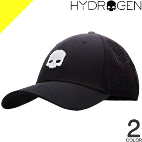 ハイドロゲン キャップ ベースボールキャップ 帽子 メンズ テニス ゴルフ スカル ロゴ 大きいサイズ メッシュ 深め ブランド プレゼント 黒 白 ブラック ホワイト HYDROGEN SKULL CAP FR0092