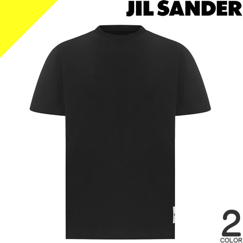 ジルサンダー Tシャツ 半袖 クルーネック 丸首 レディース オーバーサイズ ロゴパッチ コットン 
