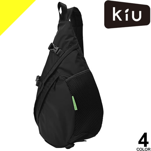 kiu キウ バッグ ボディバッグ ショルダーバッグ ワンショルダーバッグ K439 メンズ レディース 防水 撥水 大容量 ナイロン アウトドア PCポケット 斜めがけバッグ ナイロン 軽量 ブランド 大きめ 黒 ブラック ブラウン グレー