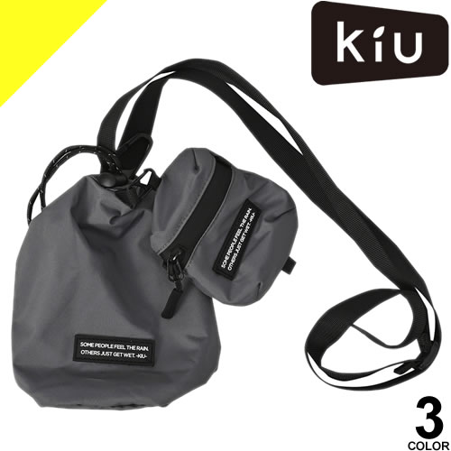 Rakuten - 【SALE】キウ kiu バッグ ショルダーバッグ ショルダーポーチ K433 レディース メンズ 撥水 防水 斜めがけ 軽量 ブランド かっこいい 小さめ おしゃれ 黒 ブラック カーキ グレー [ネコポス発送]