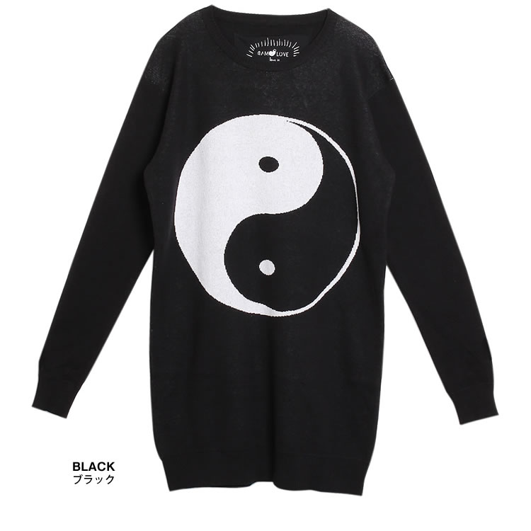 マッドラブ チュニック ワンピース ニットワンピース レディース 大人可愛い 長袖 ミニ丈 大きいサイズ カジュアル きれいめ ゆったり マタニティ 春 秋冬 おしゃれ ブランド 黒 ブラック MAD LOVE [ネコポス発送]