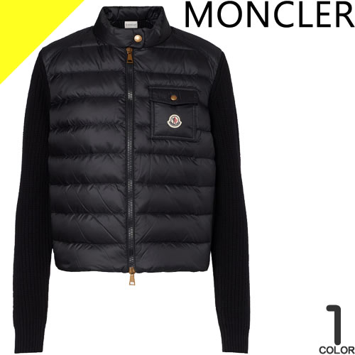 モンクレール ダウン パーカー ダウンジャケット ブルゾン アウター レディース おしゃれ 大きいサイズ ブランド 黒 ブラック MONCLER ZIP UP CARDIGAN 8G00020 809DH