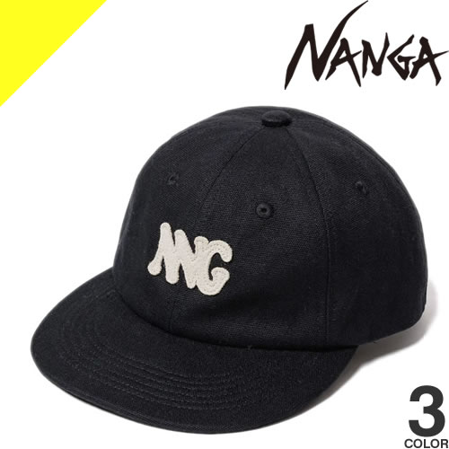 Rakuten - ナンガ 帽子 キャンバス NNGロゴキャップ メンズ レディース ベースボールキャップ アウトドア 大きいサイズ 大きめ 深め ブランド おしゃれ 黒 ブラック カーキ チャコール NANGA CANVAS NNG LOGO CAP [ネコポス発送]