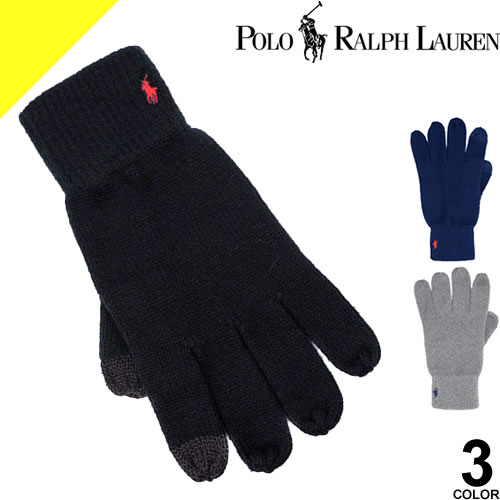 ݥ ե    ޥб ˥å  ֥ Ȥ ץ쥼  ֥å 졼 ͥӡ Polo Ralph Lauren Recycled Touch Glove PC0712 [ͥݥȯ]