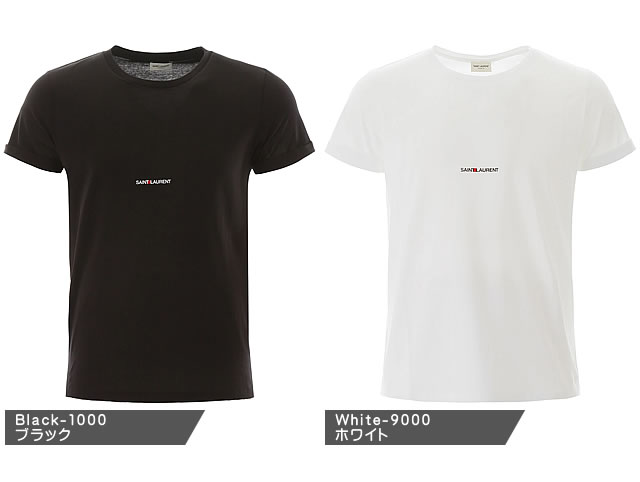 サンローラン パリ Tシャツ メンズ 半袖 2020年春夏新作 ブランド クルーネック 大きいサイズ 黒 白 ブラック ホワイト SAINT LAURENT PARIS 464572 YB2DQ 1000 9000 [ネコポス発送]