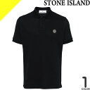 ストーンアイランド ポロシャツ メンズ 半袖 ロゴパッチ おしゃれ ブランド 大きいサイズ 黒 ブラック STONE ISLAND ORGANIC COTTON...
