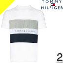 トミーヒルフィガー Tシャツ 半袖 メンズ モダン エッセンシャル ジャージ クルーネック 丸首 ロゴ コットン100% 大きいサイズ ブランド プレゼント 白 紺 ホワイト ネイビー TOMMY HILFIGER 09T376 [ネコポス発送]