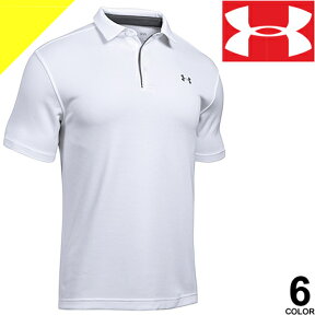 UNDER ARMOUR アンダーアーマー ゴルフ ポロシャツ メンズ 半袖 ヒートギア 大きいサイズ スポーツウェア 白 黒 赤 青 ブランド 1290140 [ネコポス発送]