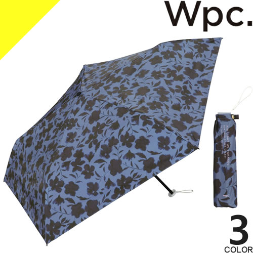 wpc w.p.c 日傘 折りたたみ傘 傘 レディース フラワーシルエット ミニ 完全遮光 雨傘 晴雨兼用 軽量 丈夫 撥水 uvカット おしゃれ かわいい ブランド 紫外線対策 白 紺 ホワイト ベージュ ネイビー FLOWER SILHOUETTE mini 801-16853-102