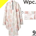 wpc w.p.c レインコート チャリーポンポン ポンチョ レディース カッパ 雨具 撥水 防水 おしゃれ 自転車 通学 通勤 ロング丈 ブランド 紺 ネイビー 花柄 R001 [ネコポス発送] その1