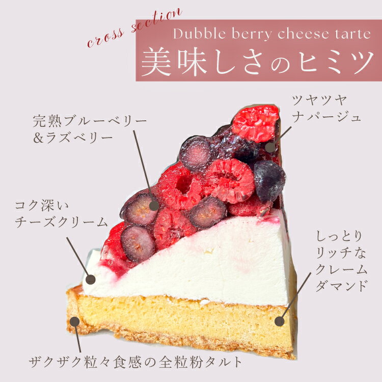 【100円OFFクーポン】ベリーベリーチーズタルト 6号 8〜10名用 父の日 早割 スイーツ 送料無料 あす楽 冷凍 選べるラッピング8種 お取り寄せ 送料無料 スイーツ ギフト 心優-CotoyuSweets- 保存料 着色料 無添加 内祝 出産祝 結婚祝 結婚内祝 出産内祝 誕生日ケーキ 3