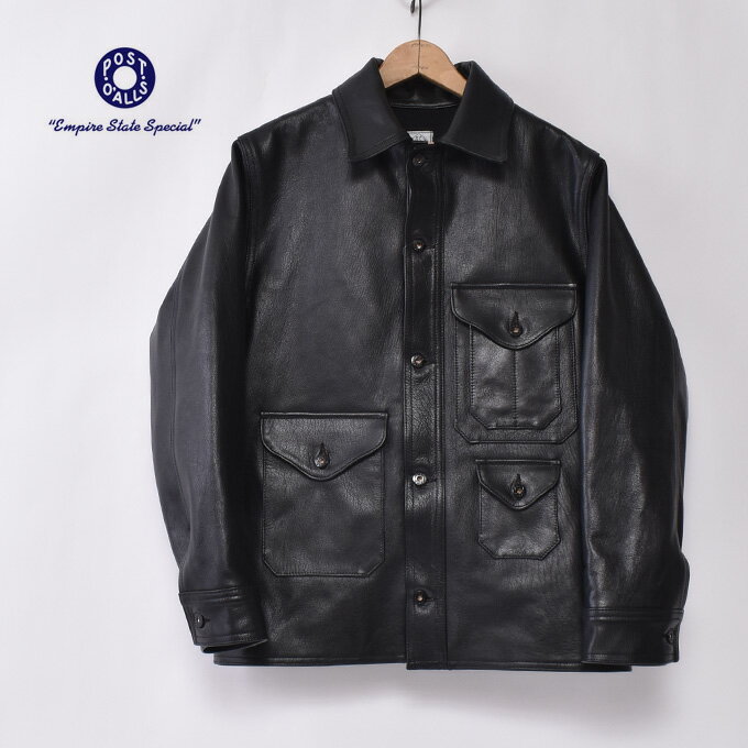 【POST OVERALLS】ポストオーバーオールズCruzer 8 (#2132-G1) クルーザー8goatskin black ゴートスキン ブラック